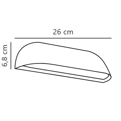 Nordlux - LED Venkovní nástěnné svítidlo FRONT LED/9,5W/230V IP44