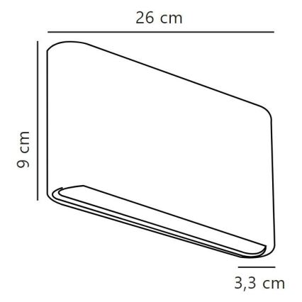 Nordlux - LED Venkovní nástěnné svítidlo KINVER LED/10W/230V IP54 černá
