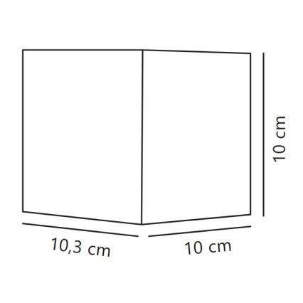 Nordlux - LED Venkovní nástěnné svítidlo MILDA LED/4,9W/230V IP44 černá