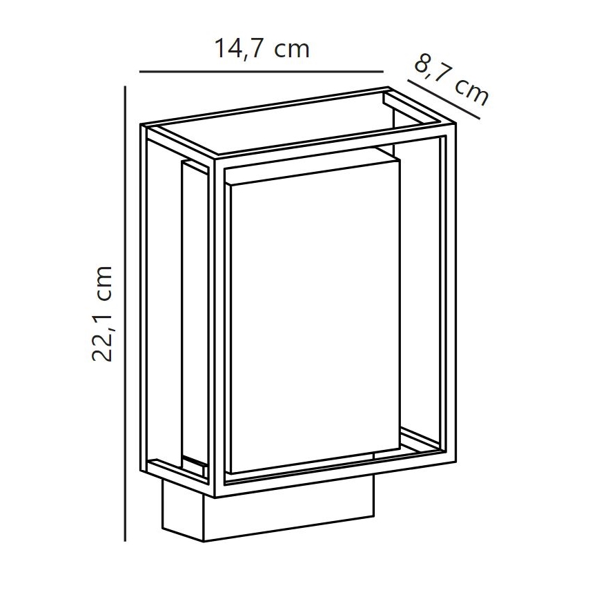 Nordlux - LED Venkovní nástěnné svítidlo NESTOR LED/8W/230V IP44