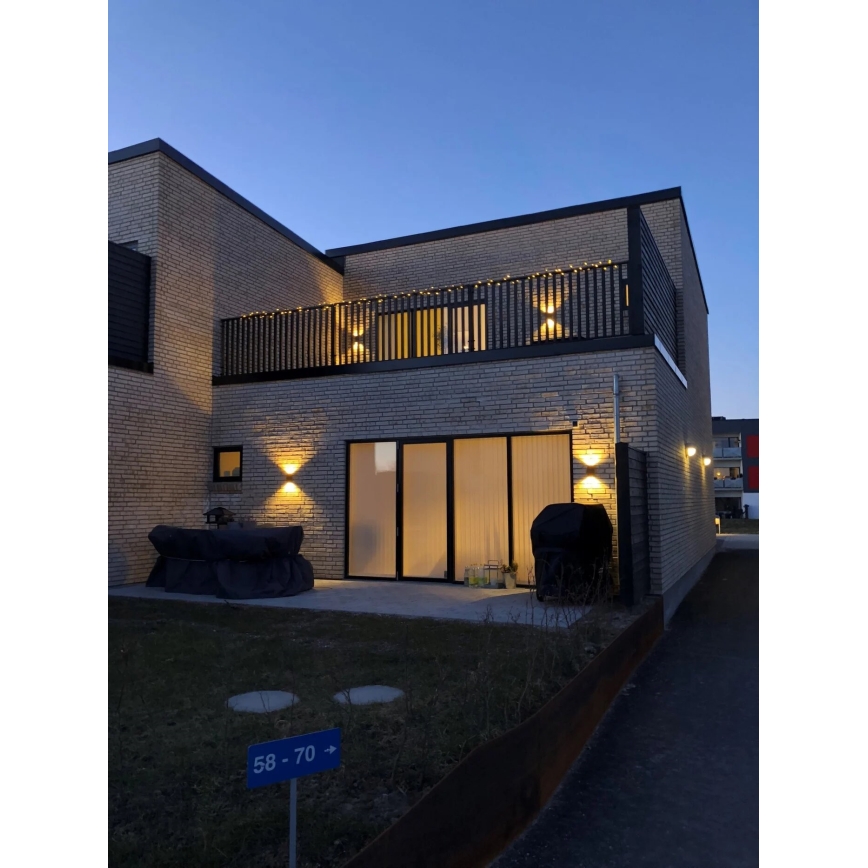 Nordlux - LED Venkovní nástěnné svítidlo ROLD LED/10,5W/230V 3000K IP54 černá