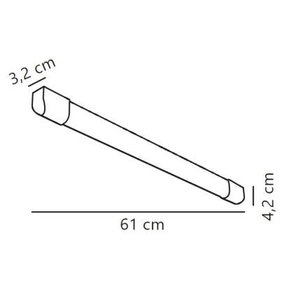 Nordlux - LED Zářivkové svítidlo ARLINGTON LED/10W/230V 61 cm