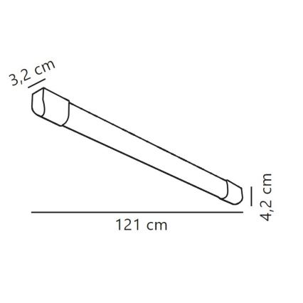Nordlux - LED Zářivkové svítidlo ARLINGTON LED/18W/230V 121 cm
