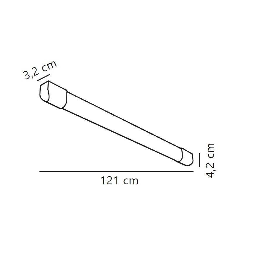 Nordlux - LED Zářivkové svítidlo ARLINGTON LED/18W/230V 121 cm