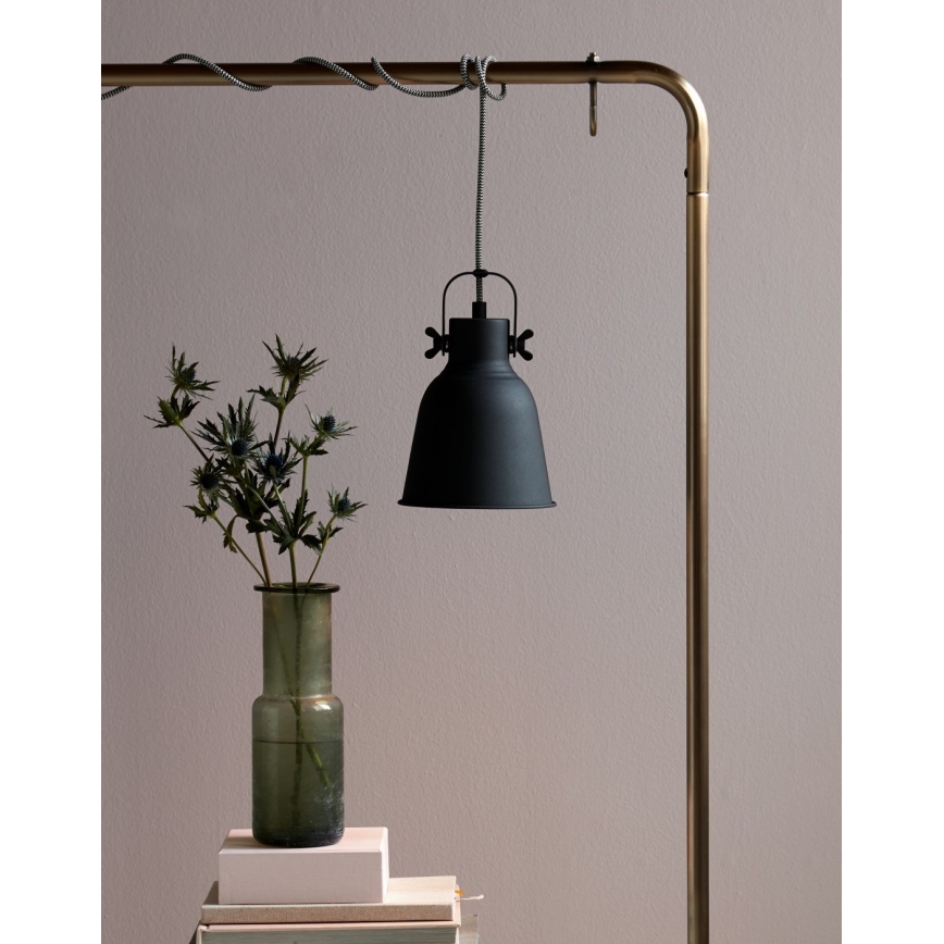 Nordlux - Lustr na lanku ADRIAN 1xE27/25W/230V pr. 16 cm antracit