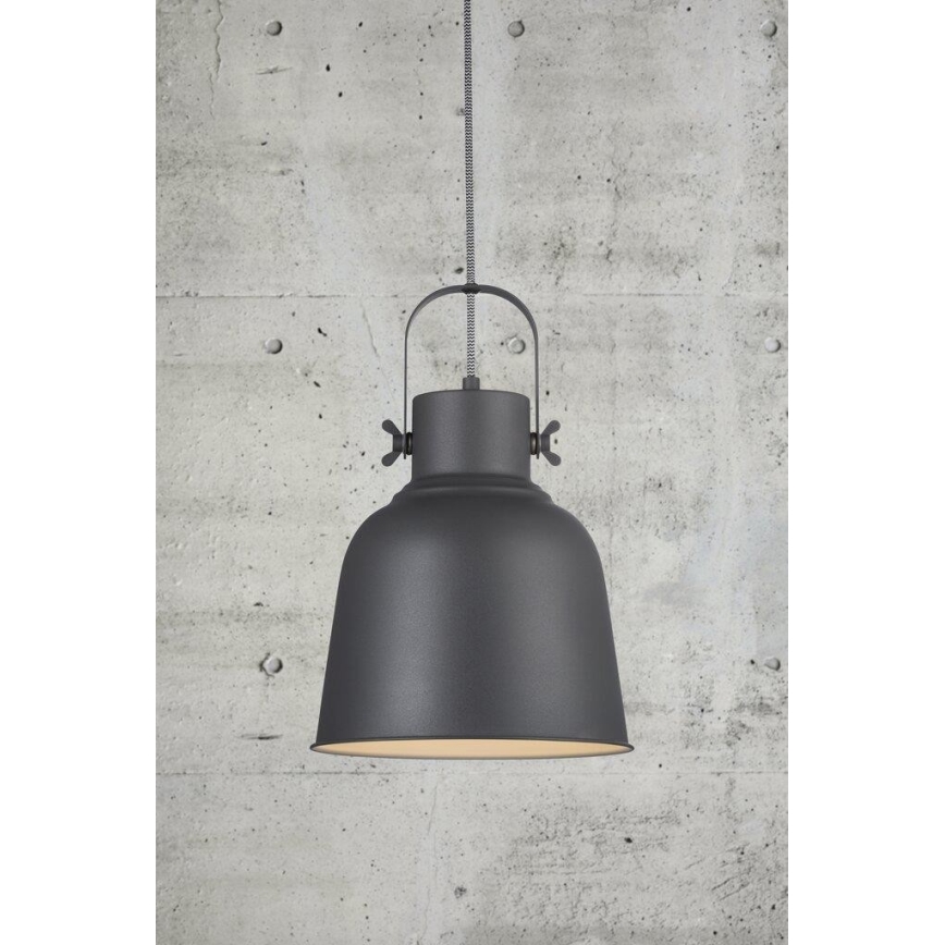 Nordlux - Lustr na lanku ADRIAN 1xE27/40W/230V pr. 25 cm antracit