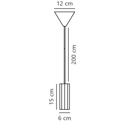Nordlux - Lustr na lanku ALANIS 1xGU10/15W/230V