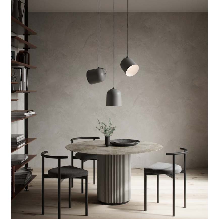 Nordlux - Lustr na lanku ANGLE 1xE27/25W/230V šedá