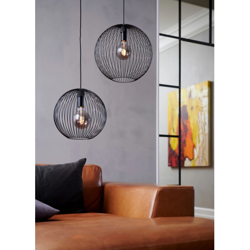 Nordlux - Lustr na lanku BERONI 1xE27/60W/230V černá