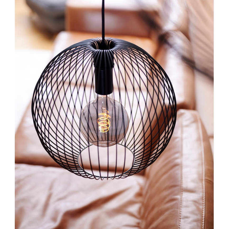 Nordlux - Lustr na lanku BERONI 1xE27/60W/230V černá