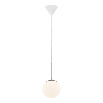 Nordlux - Lustr na lanku CAFE 1xE27/15W/230V pr. 15 cm bílá