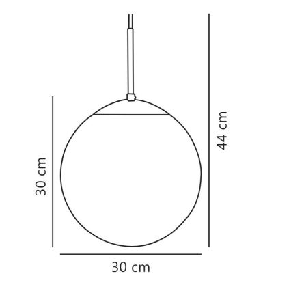Nordlux - Lustr na lanku CAFE 1xE27/25W/230V pr. 30 cm