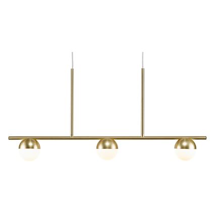 Nordlux - Lustr na lanku CONTINA 3xG9/5W/230V mosaz