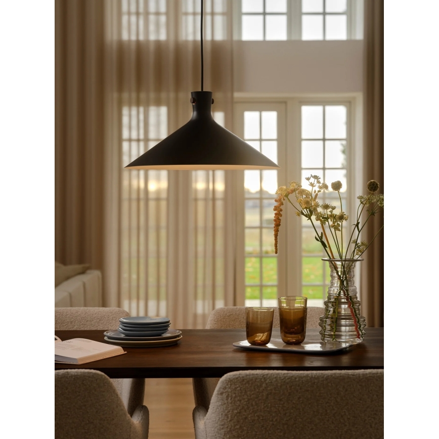 Nordlux - Lustr na lanku DORINA 1xE27/60W/230V černá