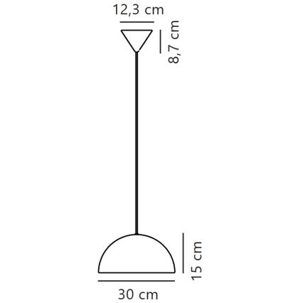Nordlux - Lustr na lanku ELLEN 1xE27/40W/230V bílá