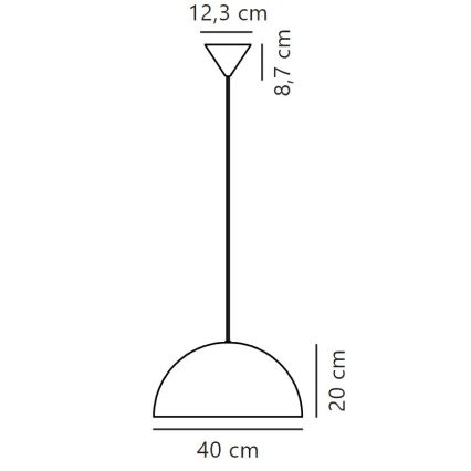 Nordlux - Lustr na lanku ELLEN 1xE27/40W/230V
