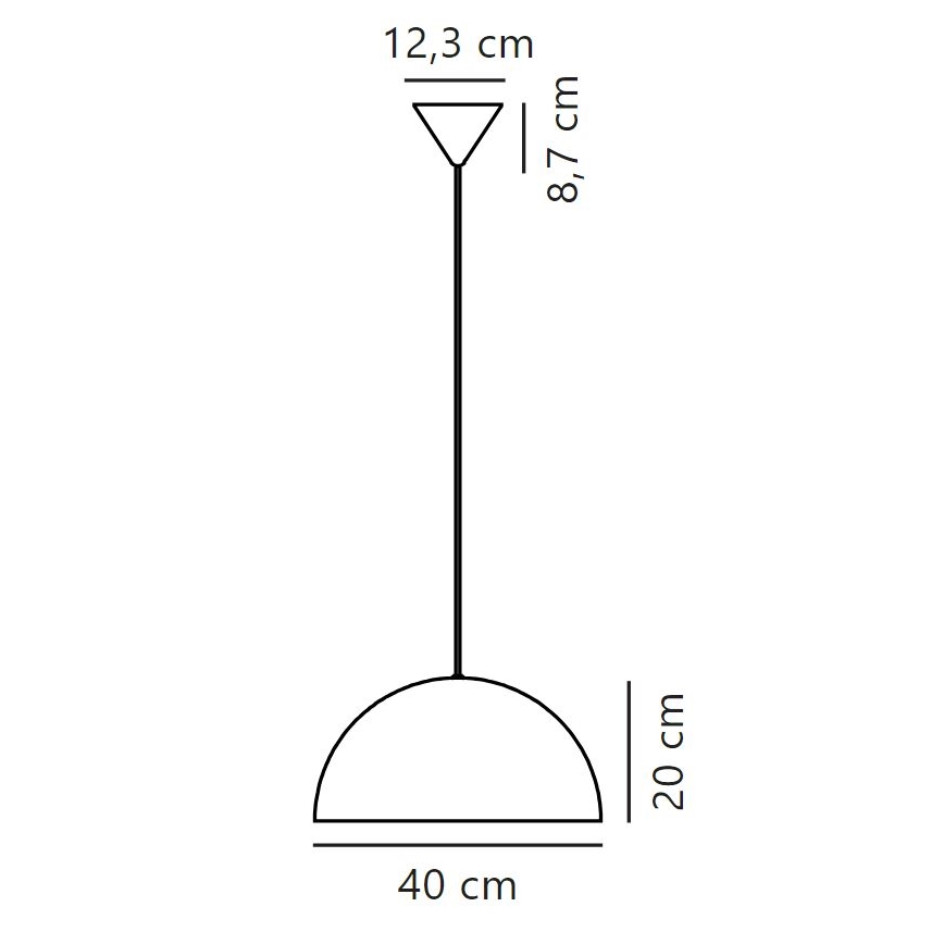 Nordlux - Lustr na lanku ELLEN 1xE27/40W/230V