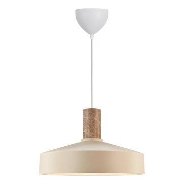 Nordlux - Lustr na lanku ELVAS 1xE27/60W/230V pr. 37,5 cm béžová
