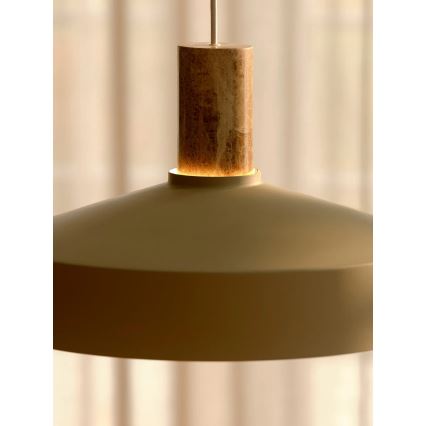 Nordlux - Lustr na lanku ELVAS 1xE27/60W/230V pr. 37,5 cm béžová