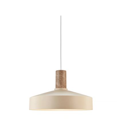 Nordlux - Lustr na lanku ELVAS 1xE27/60W/230V pr. 37,5 cm béžová