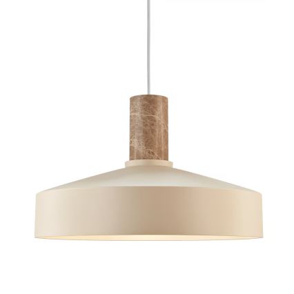Nordlux - Lustr na lanku ELVAS 1xE27/60W/230V pr. 37,5 cm béžová