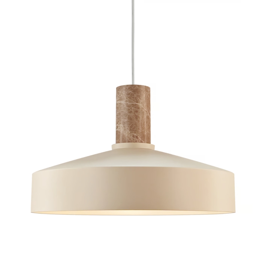 Nordlux - Lustr na lanku ELVAS 1xE27/60W/230V pr. 37,5 cm béžová
