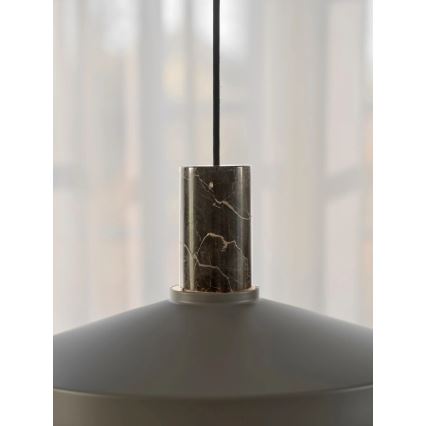 Nordlux - Lustr na lanku ELVAS 1xE27/60W/230V pr. 37,5 cm hnědá