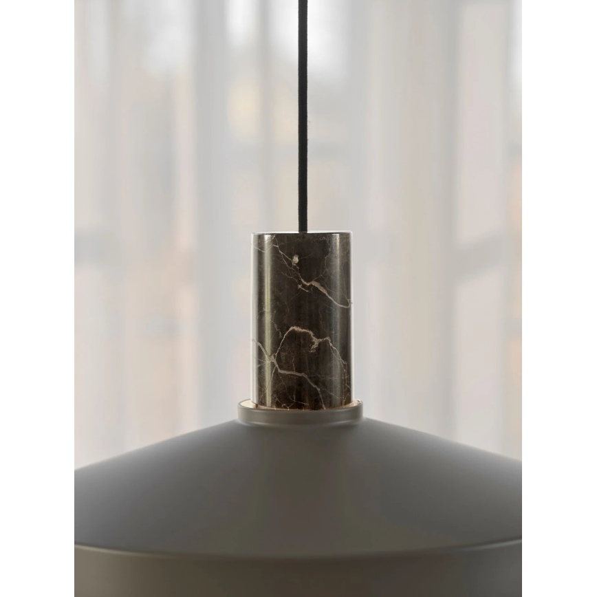 Nordlux - Lustr na lanku ELVAS 1xE27/60W/230V pr. 37,5 cm hnědá