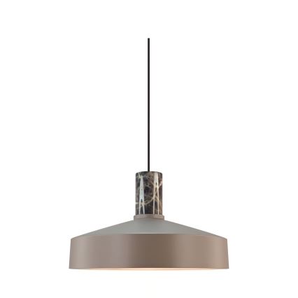 Nordlux - Lustr na lanku ELVAS 1xE27/60W/230V pr. 37,5 cm hnědá