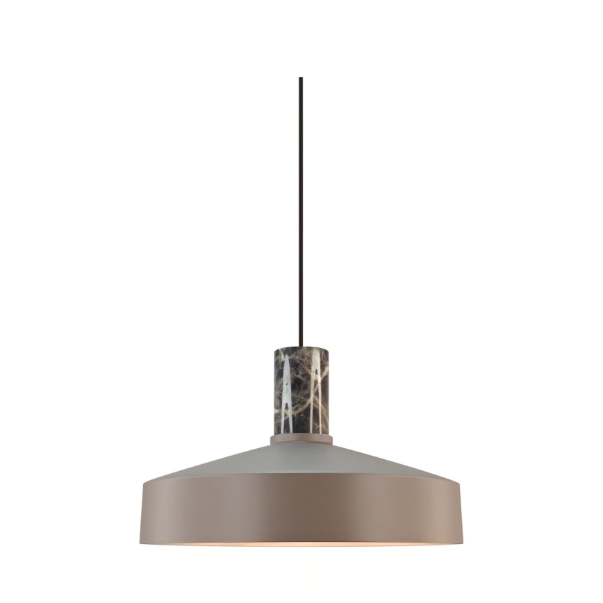 Nordlux - Lustr na lanku ELVAS 1xE27/60W/230V pr. 37,5 cm hnědá