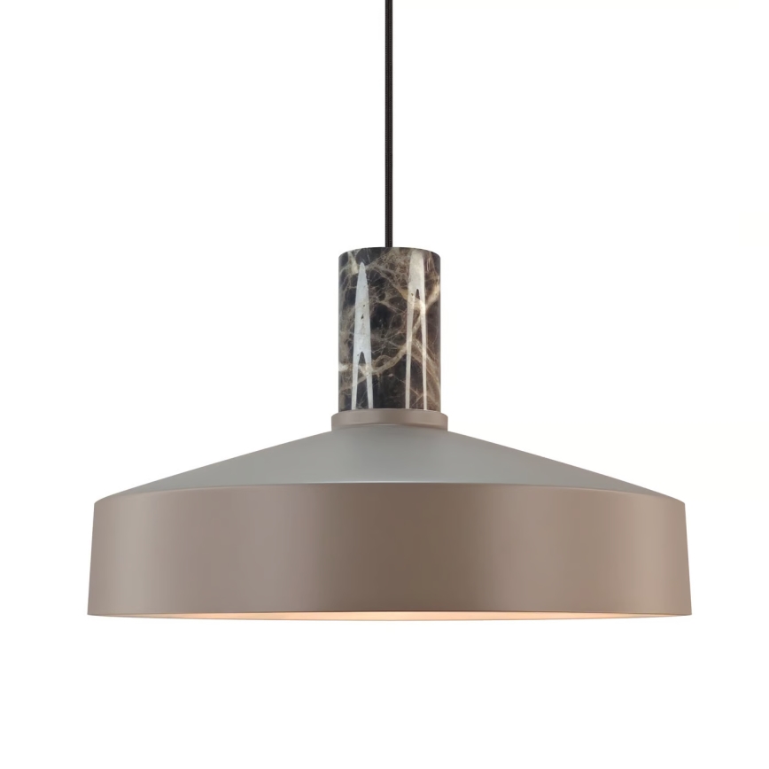 Nordlux - Lustr na lanku ELVAS 1xE27/60W/230V pr. 37,5 cm hnědá