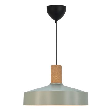 Nordlux - Lustr na lanku ELVAS 1xE27/60W/230V pr. 37,5 cm zelená