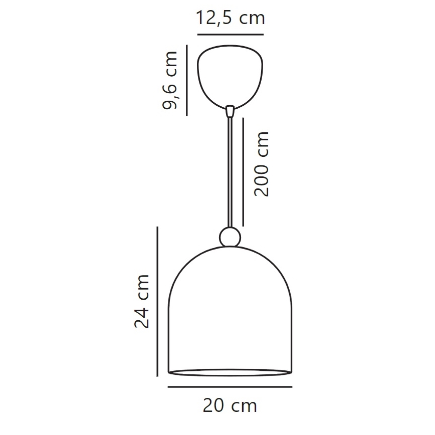 Nordlux - Lustr na lanku GASTON 1xE27/40W/230V bílá