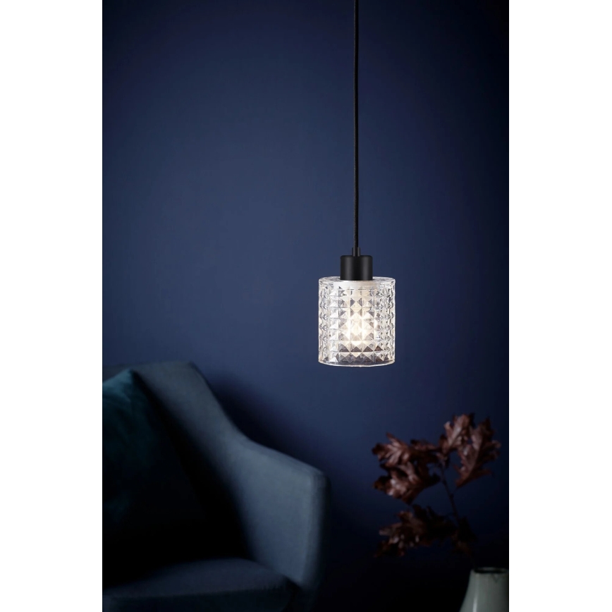 Nordlux - Lustr na lanku HOLLYWOOD 1xE27/60W/230V pr. 10,8 cm čirá