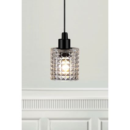 Nordlux - Lustr na lanku HOLLYWOOD 1xE27/60W/230V pr. 10,8 cm čirá