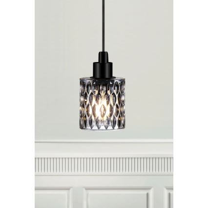 Nordlux - Lustr na lanku HOLLYWOOD 1xE27/60W/230V kouřová