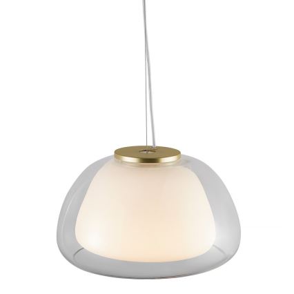Nordlux - Lustr na lanku JELLY 1xE27/40W/230V bílá/čirá