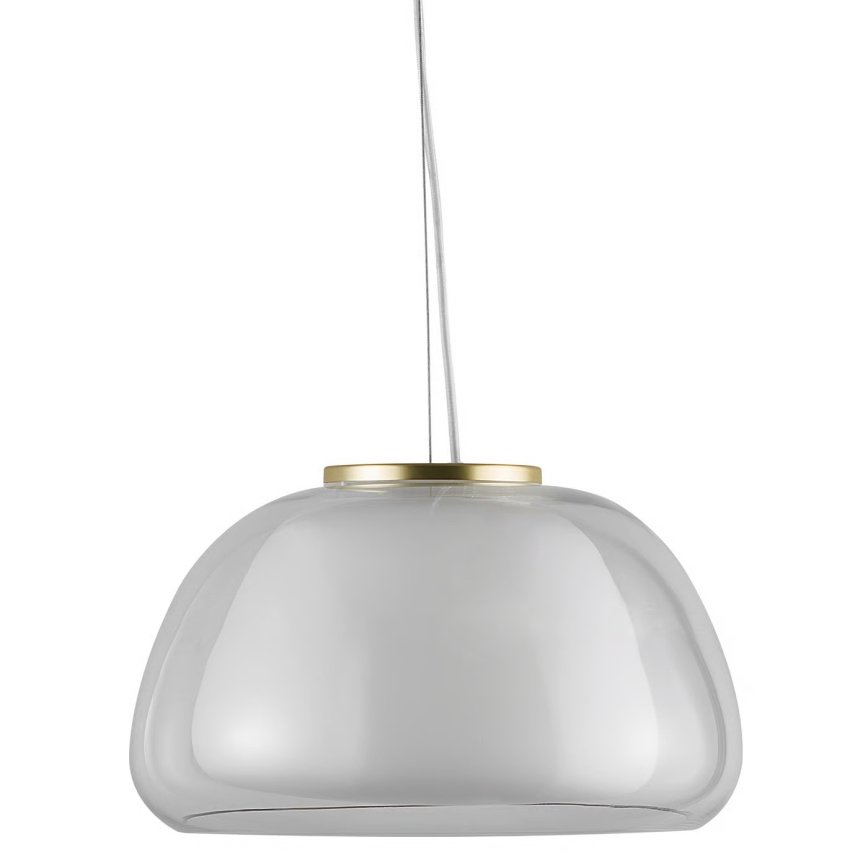 Nordlux - Lustr na lanku JELLY 1xE27/40W/230V bílá/čirá pr. 39 cm