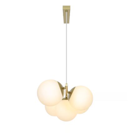 Nordlux - Lustr na lanku LILLY 5xE14/10W/230V mosaz