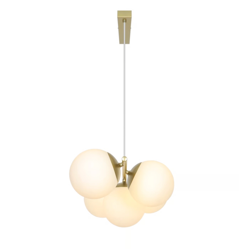 Nordlux - Lustr na lanku LILLY 5xE14/10W/230V mosaz