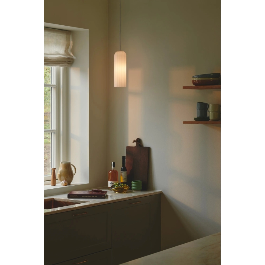 Nordlux - Lustr na lanku MIELLA 1xE27/25W/230V bílá