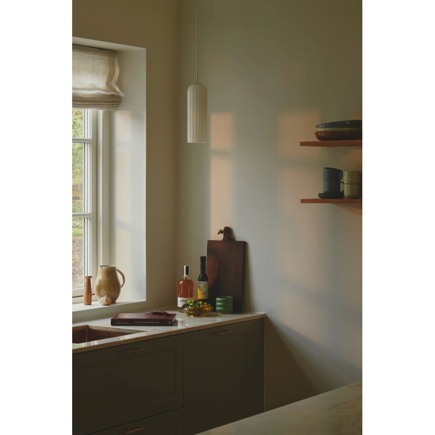 Nordlux - Lustr na lanku MIELLA 1xE27/25W/230V bílá