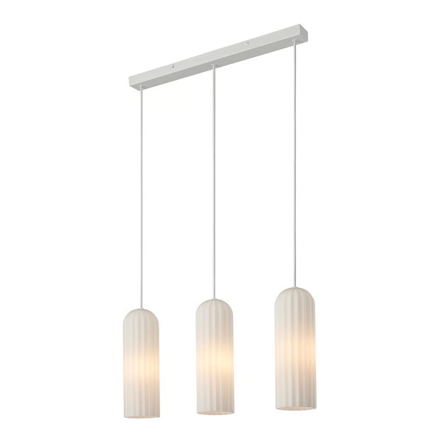 Nordlux - Lustr na lanku MIELLA 3xE27/25W/230V bílá