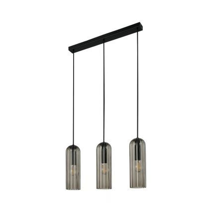 Nordlux - Lustr na lanku MIELLA 3xE27/25W/230V černá/kouřová