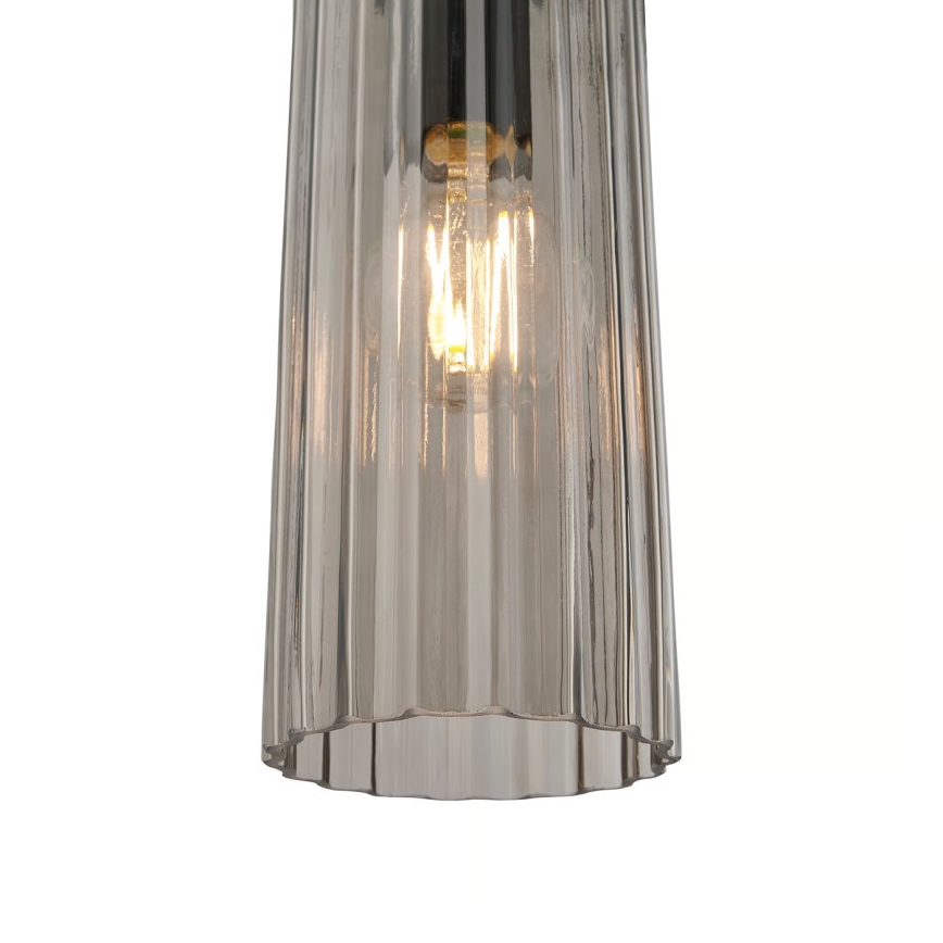 Nordlux - Lustr na lanku MIELLA 3xE27/25W/230V černá/kouřová