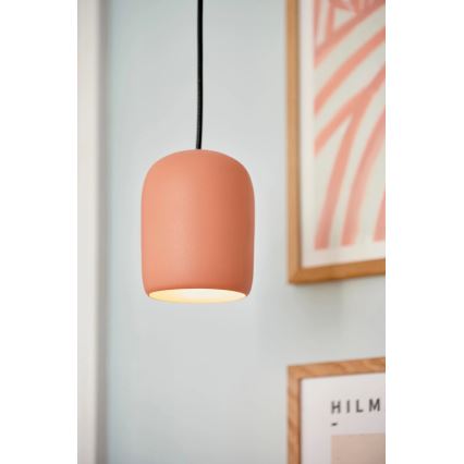 Nordlux - Lustr na lanku NOTTI 1xE27/25W/230V oranžová