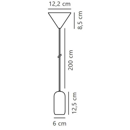 Nordlux - Lustr na lanku NOTTI 1xE27/40W/230V černá