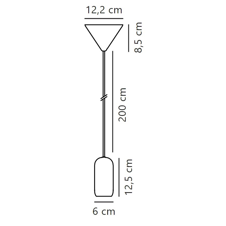 Nordlux - Lustr na lanku NOTTI 1xE27/40W/230V černá