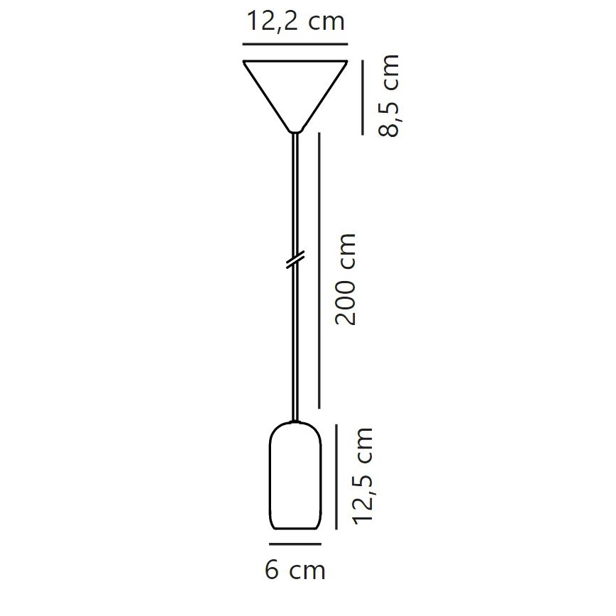 Nordlux - Lustr na lanku NOTTI 1xE27/40W/230V šedá