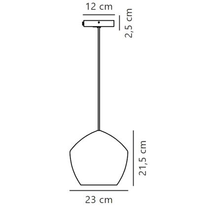 Nordlux - Lustr na lanku ORBIFORM 1xE27/40W/230V černá/šedá